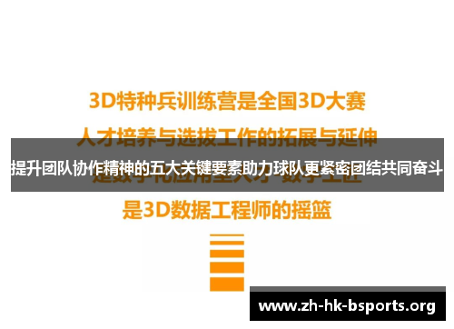 提升团队协作精神的五大关键要素助力球队更紧密团结共同奋斗
